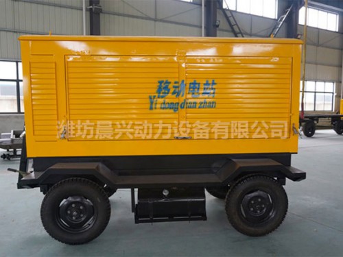 200KW移动拖车发电机组